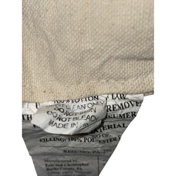 Eric & Christopher Screen Printed Bunny Pillow 11.5” X 13” - Picture 6 of 7